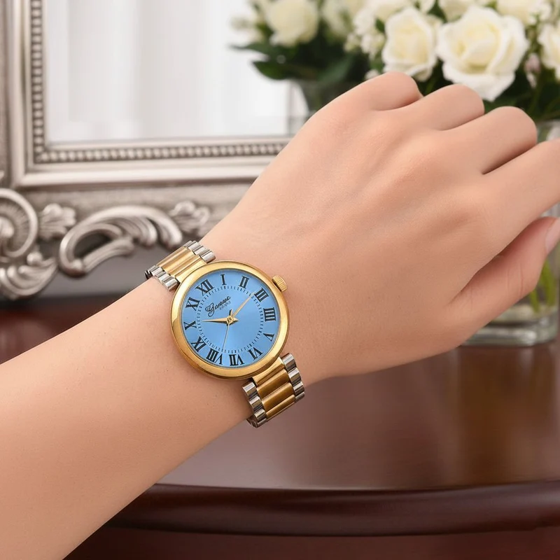 GENOA - Automatik-Armbanduhr mit Dandong-Uhrwerk, Edelstahl, IP-Blauplattierung, 36 mm