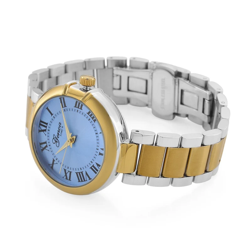 GENOA - Automatik-Armbanduhr mit Dandong-Uhrwerk, Edelstahl, IP-Blauplattierung, 36 mm