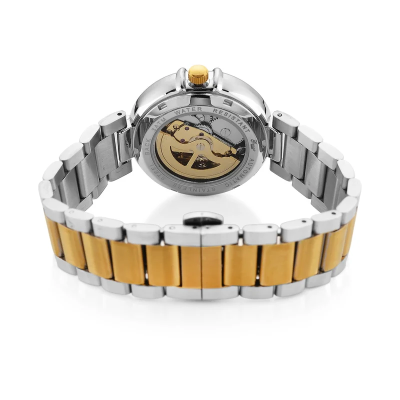 GENOA - Automatik-Armbanduhr mit Dandong-Uhrwerk, Edelstahl, IP-Blauplattierung, 36 mm