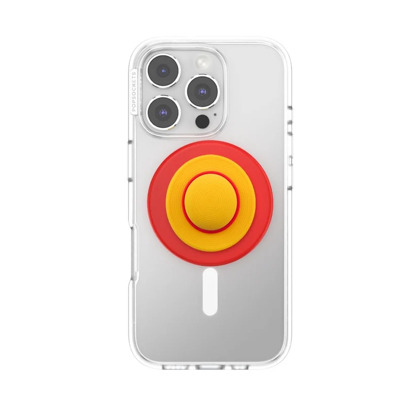 One Piece X PopSockets - PopGrip MagSafe Phone Grip/Stand with Swappable Top (Luffy's Hat)