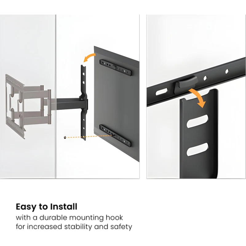 EzyMount EFM5600B Full-motion TV Wall Mount (43"-80")