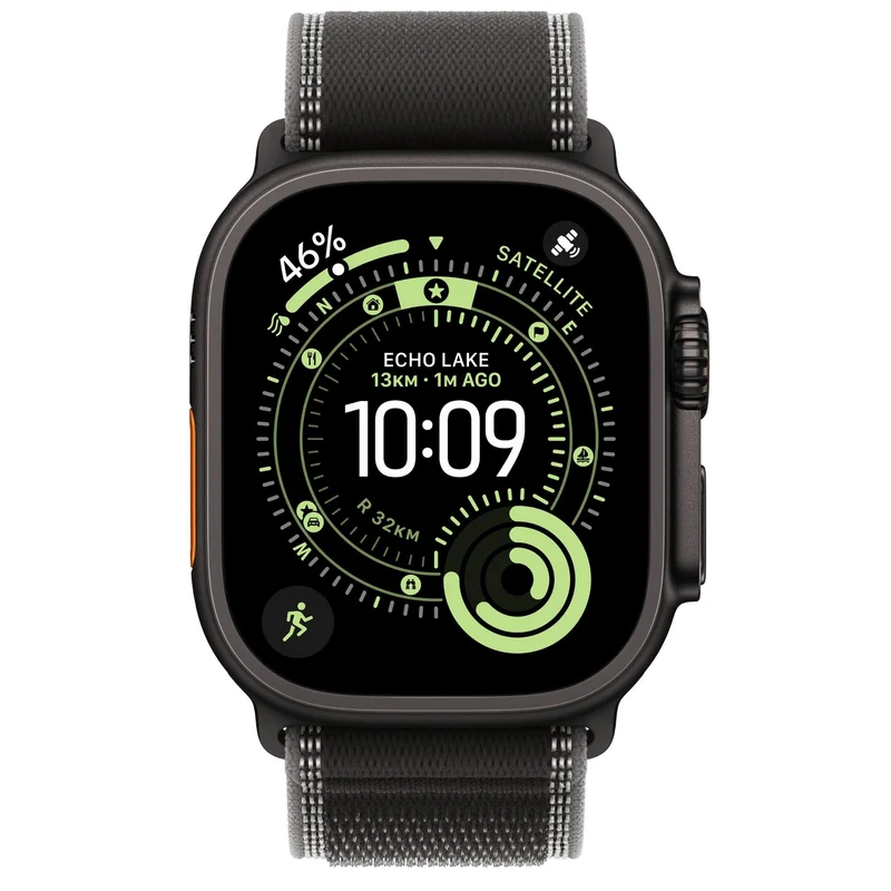 Apple Watch Ultra 3 49mm Black Titanium Case GPS + Cellular Trail Loop (Medium/Large)
