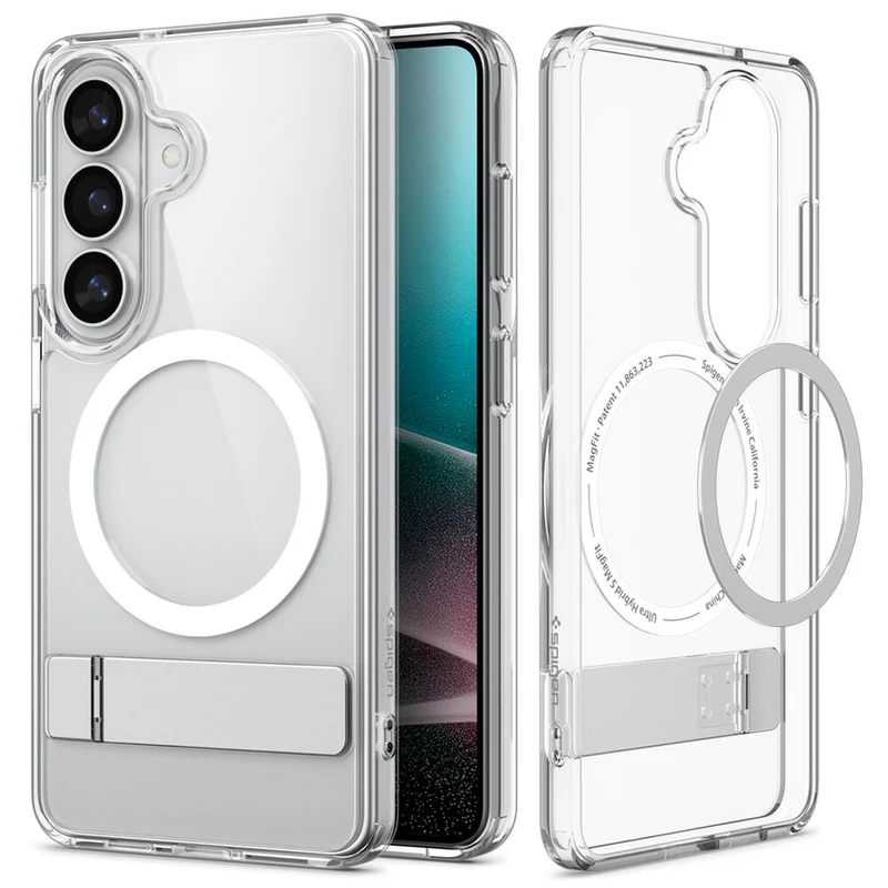Spigen Galaxy S26 Ultra Hybrid S (MagFit) Case (Clear Case / White Ring)