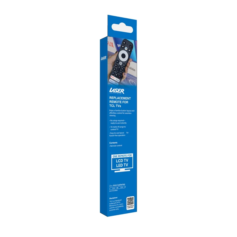 Laser TCL TV Replacement Remote