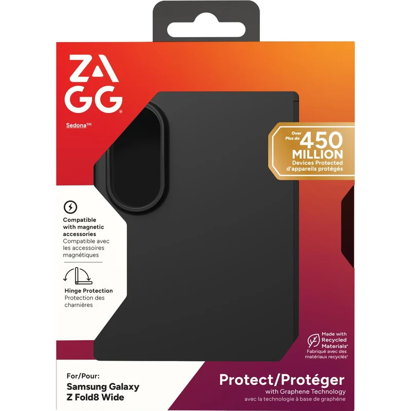 ZAGG Sedona Snap Case for Galaxy Fold8 (Black)