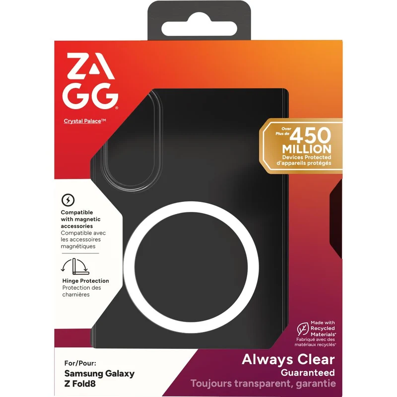 ZAGG Crystal Palace Snap Case for Galaxy Fold8 (Clear)
